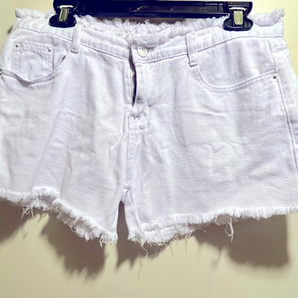 White Denim Cut off Shorts Size 32